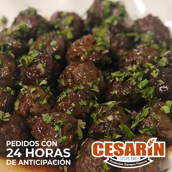 100 UNIDADES X BOLITAS DE CARNE AL VINO